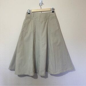 Vintage Liz Claiborne Tan Corduroy Circle Skirt